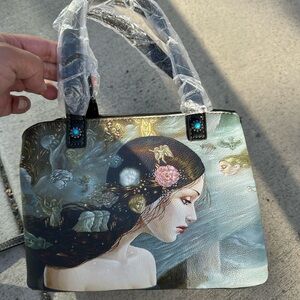 Artistic Women's Handbag with Unique Design